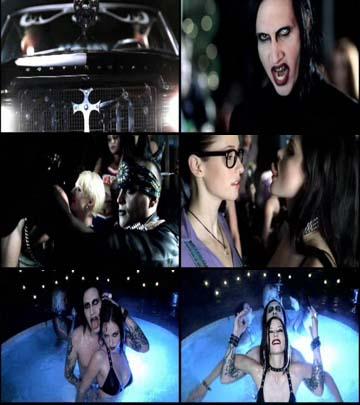 кадры с клипа Maryilyn Manson - Tained love