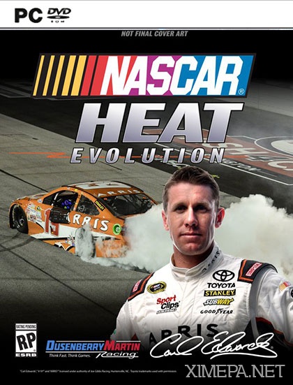 постер игры NASCAR Heat Evolution