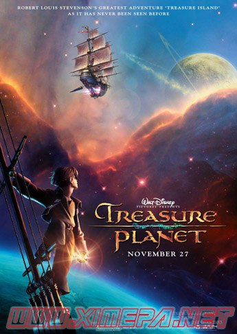 постер мультфильма Планета Сокровищ / Treasure Planet