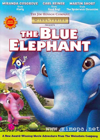 постер мультфильма Голубой слонёнок / The Blue Elephant
