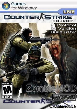 Скачать Counter-Strike Source ZombieMod v34 Build 3152