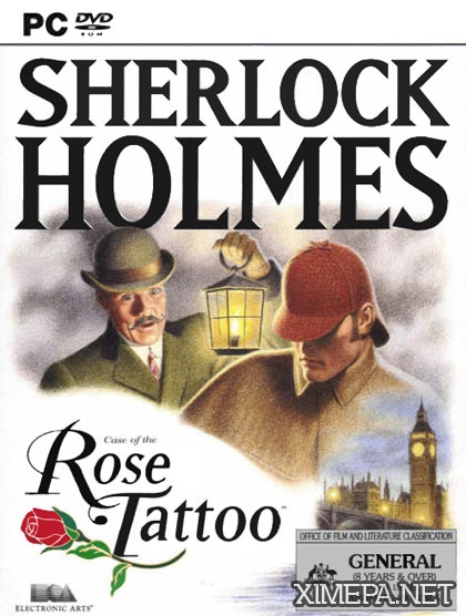 постер игры Шерлок Холмс: Дело о татуированной розе