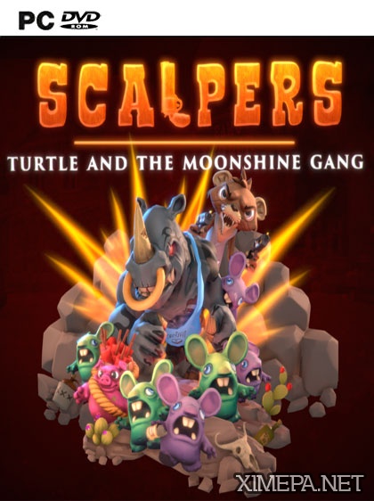 постер игры SCALPERS - Turtle & the Moonshine Gang