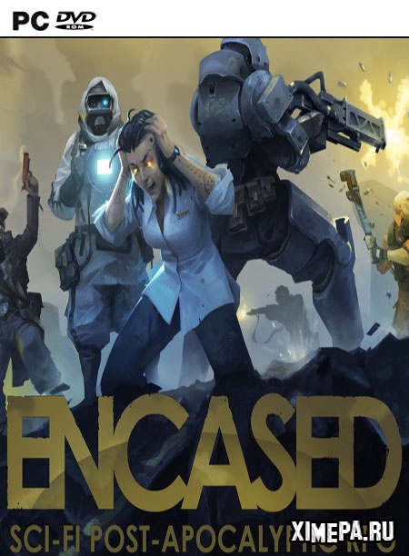 постер игры Encased A Sci-Fi Post-Apocalyptic RPG