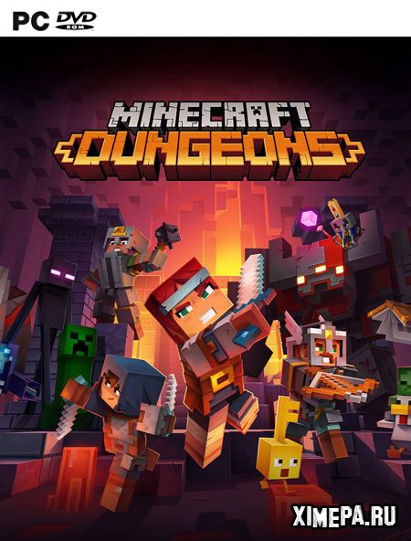 постер игры Minecraft Dungeons
