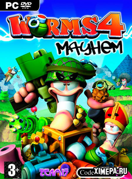 постер игры Worms 4: Mayhem MOD